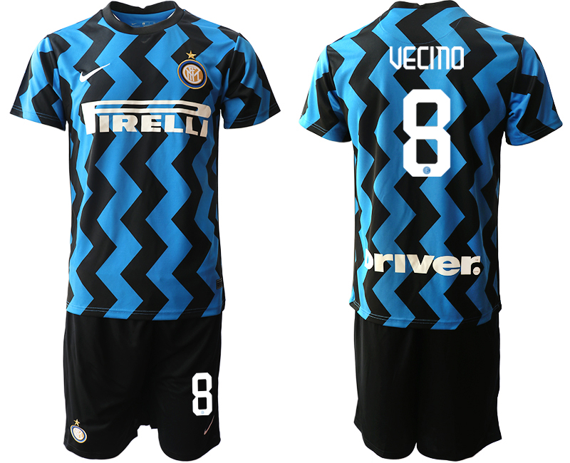 Men 2020-2021 club Inter milan home #8 blue Soccer Jerseys